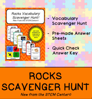 Preview of Rocks Scavenger Hunt Game