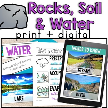 Rocks, Soil and Water