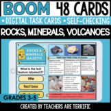 Rocks & Volcanoes Nonfiction Reading Boom Cards - Digital