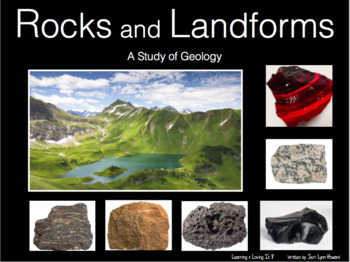 Preview of Rocks and Landforms, A Study of Geology (Powerpoint & Student Notebook)