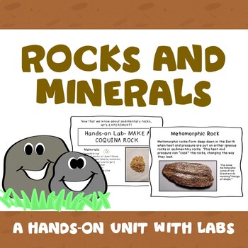 Preview of Rocks and Minerals : 2nd grade- Hands-on Activities, Print and Digital