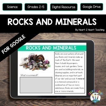 Preview of Rocks and Minerals 3rd 4th Grade Digital Resources Google Slides The Rock Cycle 