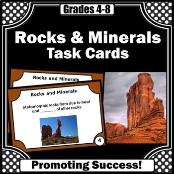 Preview of Rocks and Minerals 4th Grade Sedimentary Igneous Metamorphic Rocks Activities