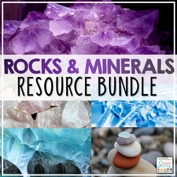 Preview of Rocks and Minerals Activities Bundle - Reading Passages Worksheets STEM 