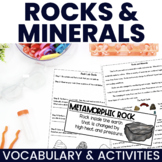 Rocks and Minerals Activities & Games  - Types of Rocks, R