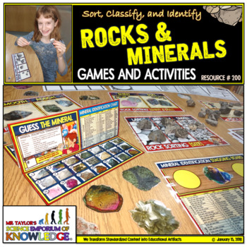Preview of Rocks and Minerals Activity Package