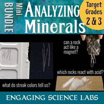 Preview of Rocks and Minerals — Analyze Rocks using Streak Test and Acid Test — mini bundle