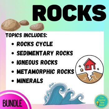 Rocks and Minerals Cartoon Activity | Rock Cycle Project | TPT