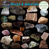 Rocks and Minerals Clip Art Photo & Artistic Digital Stickers