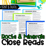 Rocks and Minerals Close Reads