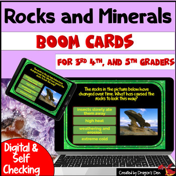 Preview of Rocks and Minerals Digital Digital Boom Cards