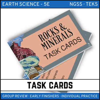 Preview of Rocks and Minerals Task Cards