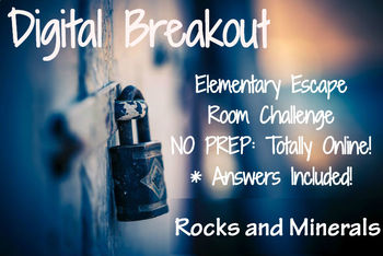 Preview of Rocks and Minerals: Elementary Digital Breakout - Distance Learning