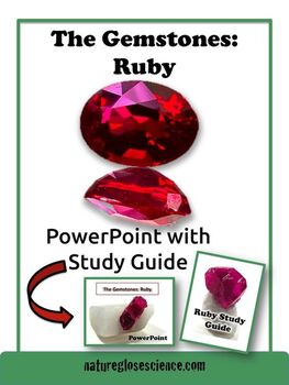 Preview of Rocks and Minerals Gems Ruby Geology Earth Science PowerPoint Distance Learning