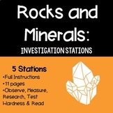 Rocks and Minerals: Investigation Stations