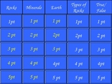 Rocks and Minerals Jeopardy Game