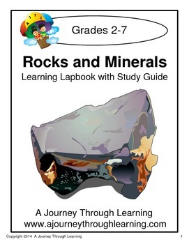 Preview of Rocks and Minerals Lapbook with Study Guide