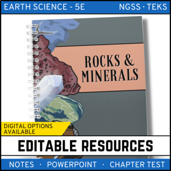 Preview of Rocks and Minerals Notes, PowerPoint, and Test