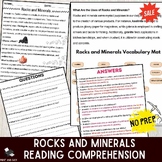 Rocks and Minerals Reading Passage | Biology Unit