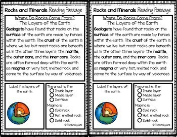 27+ Rocks And Minerals Reading Comprehension Worksheets Image - Reading