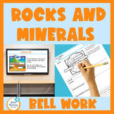 Rocks and Minerals Review Sheet - Bell Work - Bell Ringers