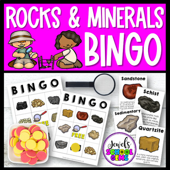 Preview of Rock Cyle and Formation Activities | Rocks and Minerals Science Bingo