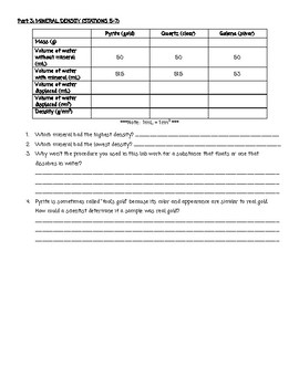 graded assignment laboratory rocks and minerals