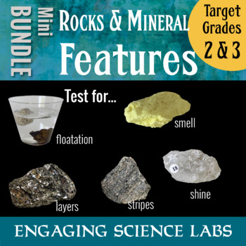 Preview of Rocks and Minerals — Study Rock Features: mini bundle