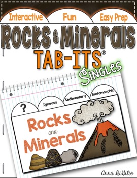 Preview of Rocks and Minerals Tab-Its® | Distance Learning