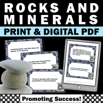 Preview of Rocks and Minerals 4th Grade 5th Grade Types of Rocks & The Rock Cycle Activity