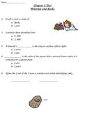 Rocks and Minerals Test