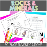 Rocks and Minerals, Types of Rocks, Rock Cycle Worksheets Unit