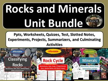 Preview of Rocks and Minerals Unit Bundle