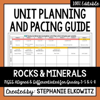Preview of Rocks and Minerals Unit Planning Guide