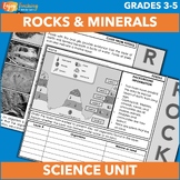 Rocks and Minerals Unit - 3rd, 4th, 5th Grade - Types, Fos