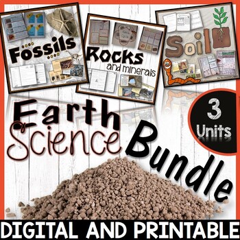 Preview of Rocks and Minerals, Weathering and Erosion, Soil, Fossils - Earth Science Bundle