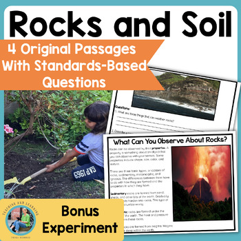 Preview of Rocks and Soil 2nd Grade Science Reading Comprehension Passages and Questions