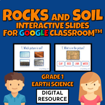 Preview of Rocks and Soil Interactive Slides for Google Classroom Digital Resource