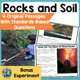 Rocks and Soil 2nd Grade Science Reading Comprehension Passages and Questions