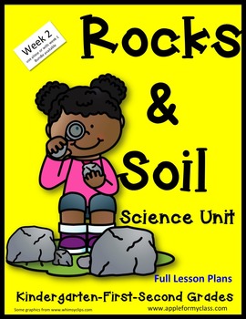 Preview of Rocks and Soil Unit with Lesson Plans kindergarten First Second week 2