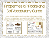 Rocks and Soil Vocabulary Cards