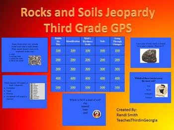 Preview of Rocks and Soils TV Trivia Review Game-Georgia