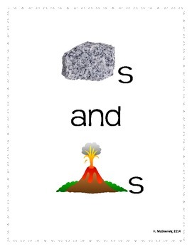 Preview of Rocks and Volcanoes - Emergent Reader