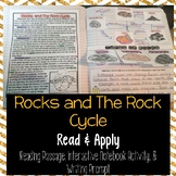 Rocks and the Rock Cycle Read and Apply (NGSS MS-ESS2-1 Aligned)