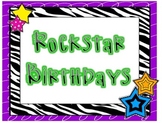 Rockstar Birthday Board