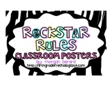 Rockstar Classroom Rules Posters {Small Version}
