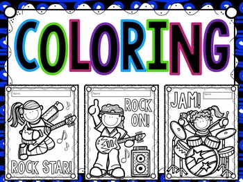 rockstar coloring pages printables