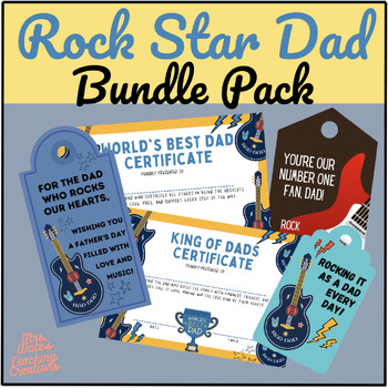 Preview of Father's Day Certificates & Printable Gift Tags for Dads Bundle