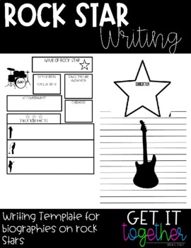 Preview of Rockstar Writing and Biography Templates