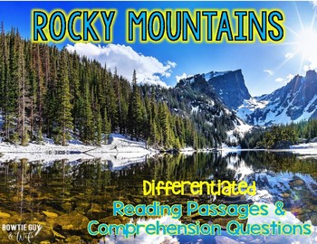 Preview of Rocky Mountains Differentiated Nonfiction Reading Passages